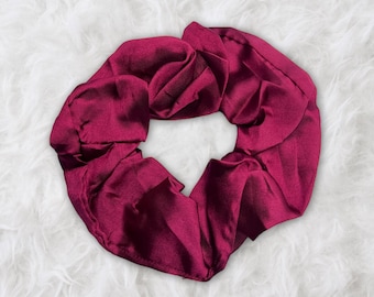 Scrunchie Satin - Adults Hair Accessories - Red