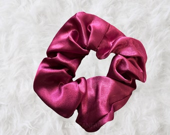 Scrunchie Satin - Adults Hair Accessories - Burgundy light
