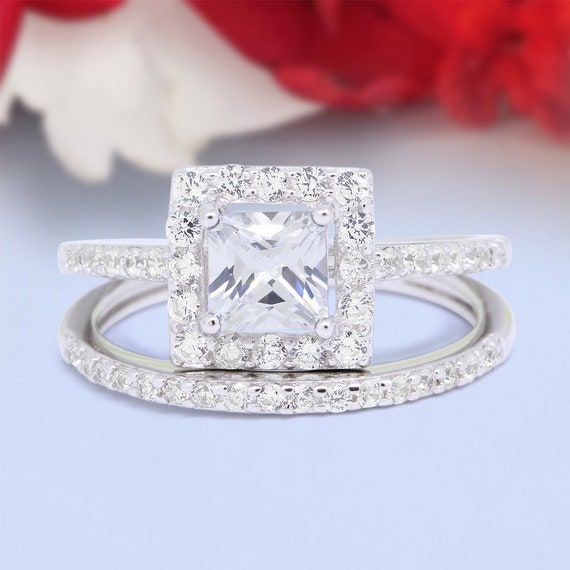 Fashion Jewelry Couple Wedding Ring Set Women's Men's - Temu