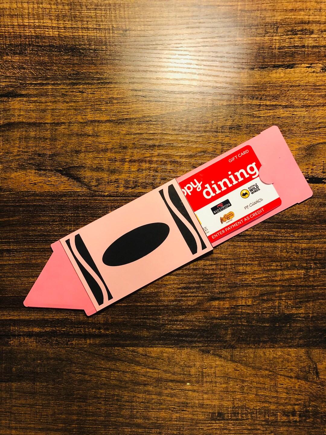 Crayon Gift Card Holder L Teacher Gifts L Gift Card Sleeve L Crayons L