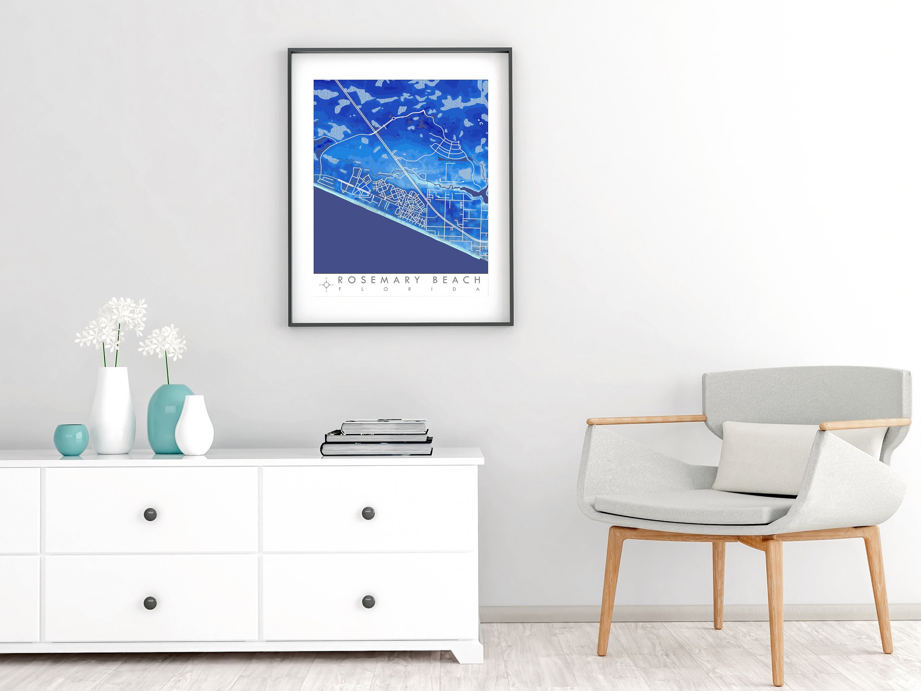 Rosemary Florida Map With Streets Water Topography Parcels. Etsy