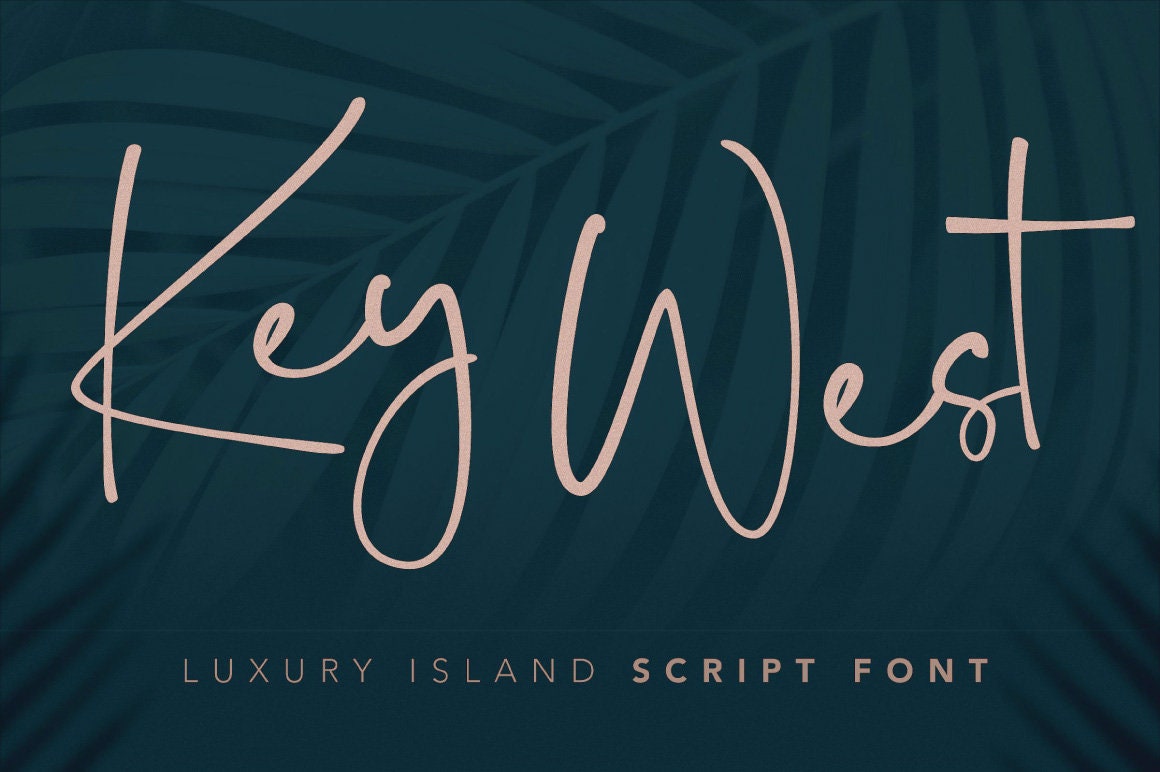 Key West Script Font with Extra