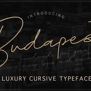 Budapest Script Font - 3 Fonts