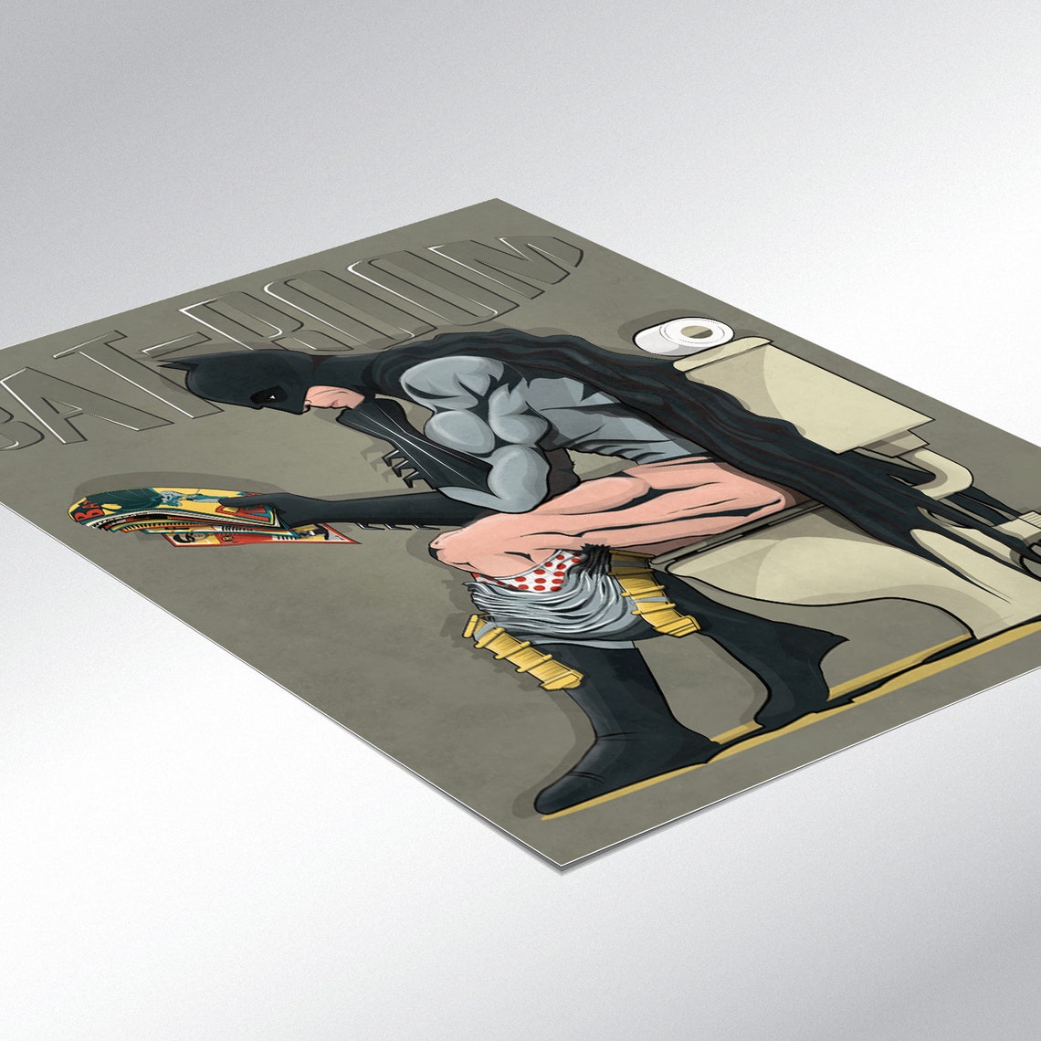 batman toilet print