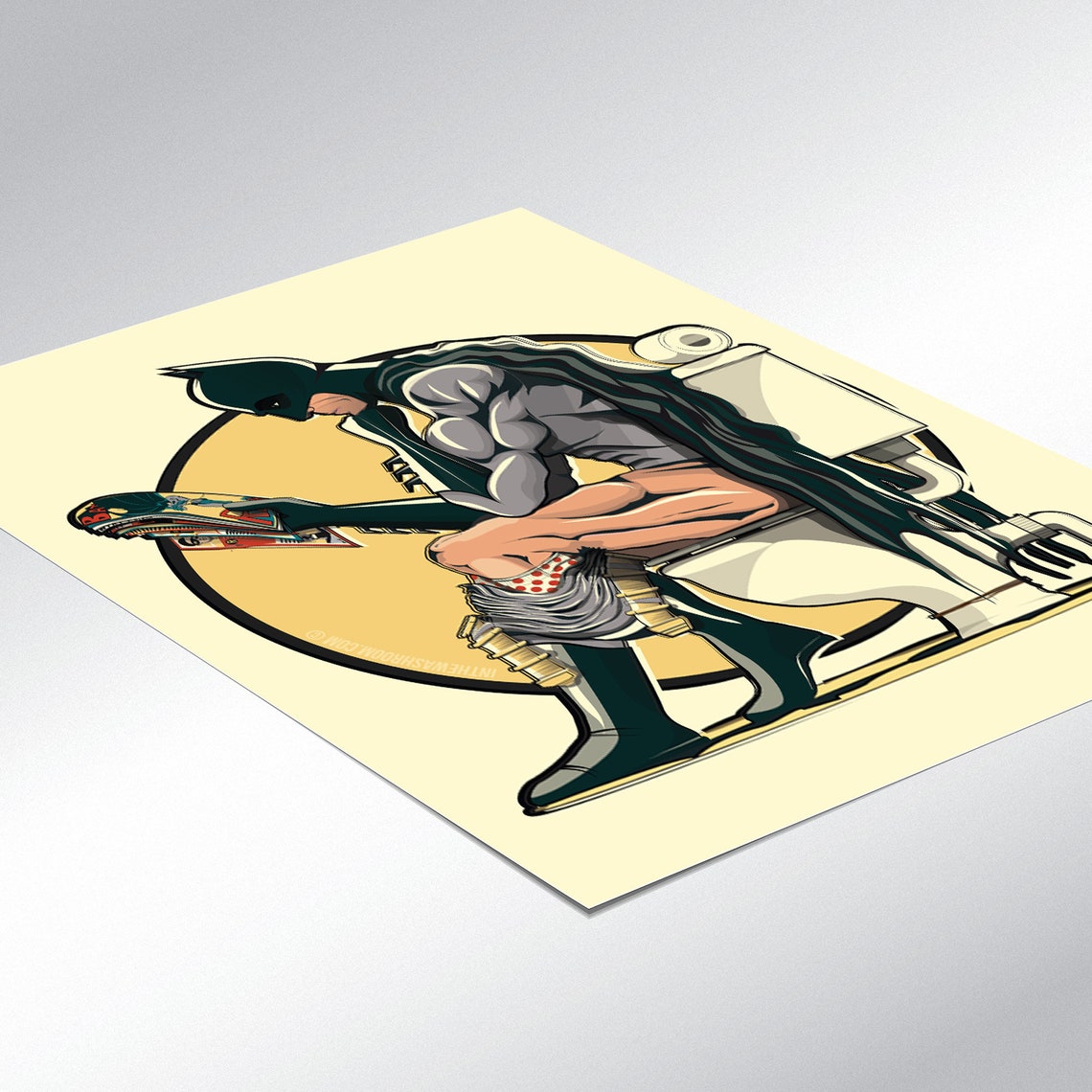 batman toilet print