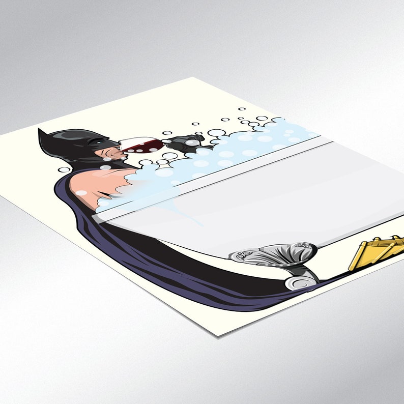 batman toilet print