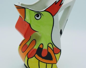 Vintage LORNA BAILEY **BIRD - Rooster?** Jug 19.5cm H  - Ellgreabe Pottery Excellent