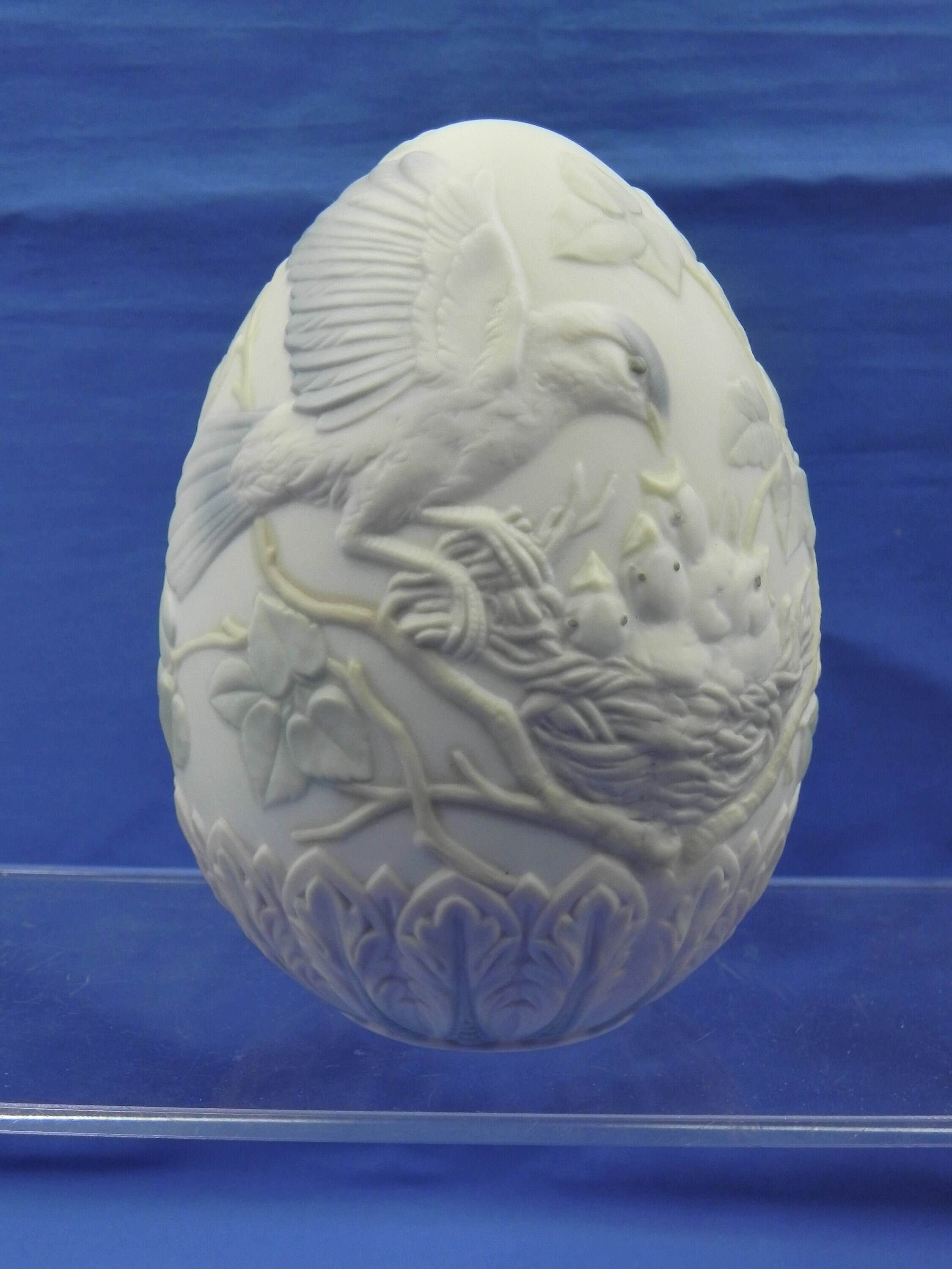 LLADRO Limited Edition EGG Blue Bird & Nest 1993 Etsy