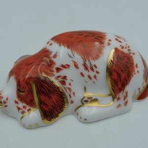 c2000 Royal CROWN DERBY *PUPPY* hond - presse-papier - Collectors Guild Issue