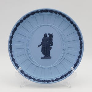 Wedgwood Pallas Plate: Apollo Bas Relief, Pale & Portland Blue, Limited Edition