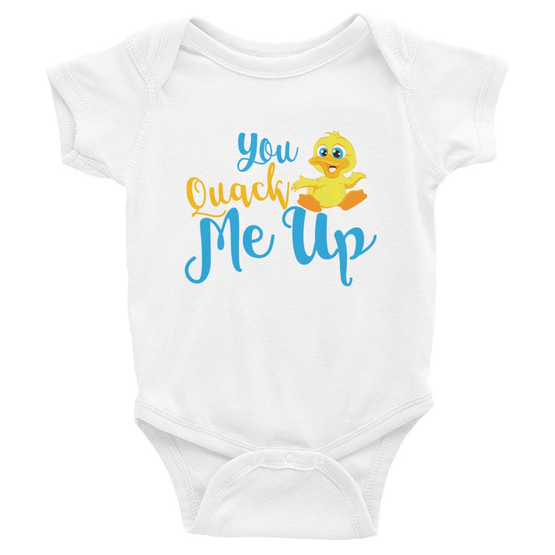You Quack Me up Bodysuit Duck Baby Clothes Duck Baby Outfit Etsy Israel