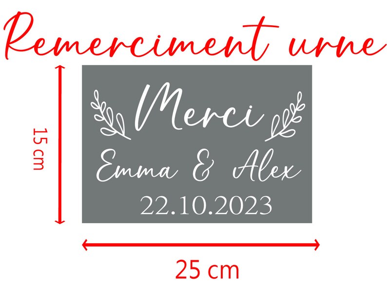 Sticker Urn Labels URN Thank You Sticker - Etsy