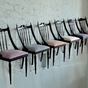 Set sedie vintage in legno anni '60