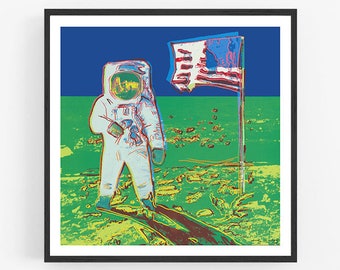 Andy Warhol Giclee Moonwalk Print Poster Prints Home & Living etna.com.pe