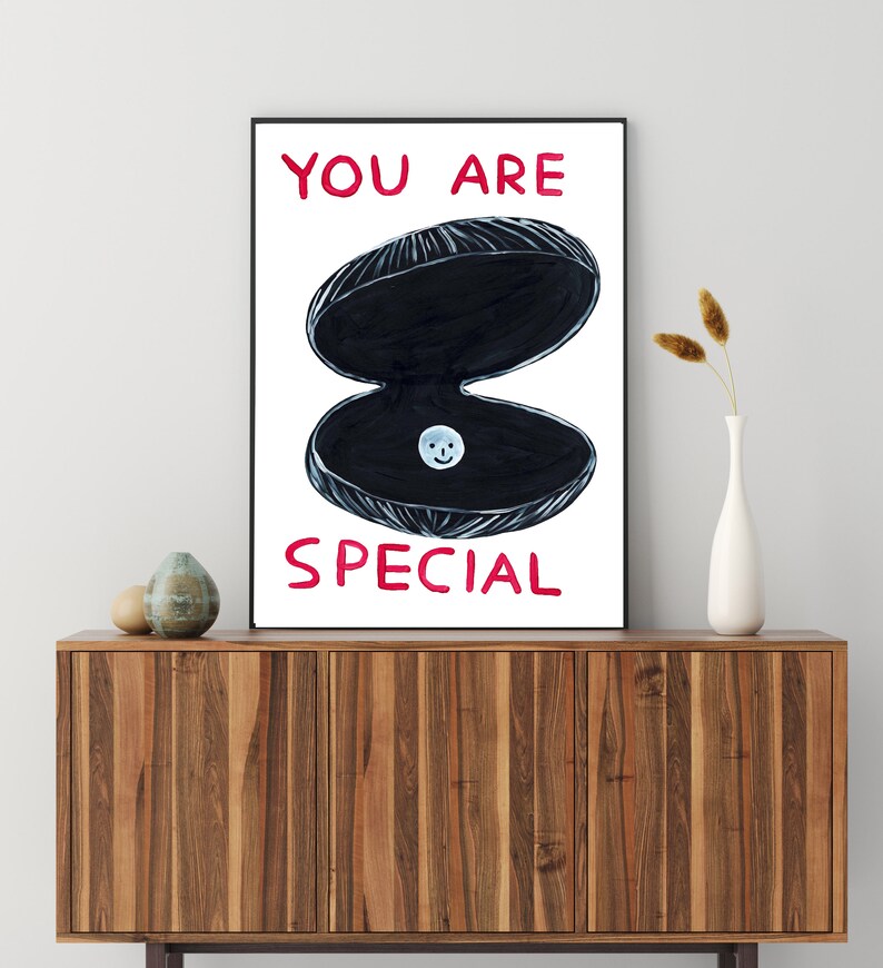 David Shrigley You are Special Print Giclee Poster Etsy