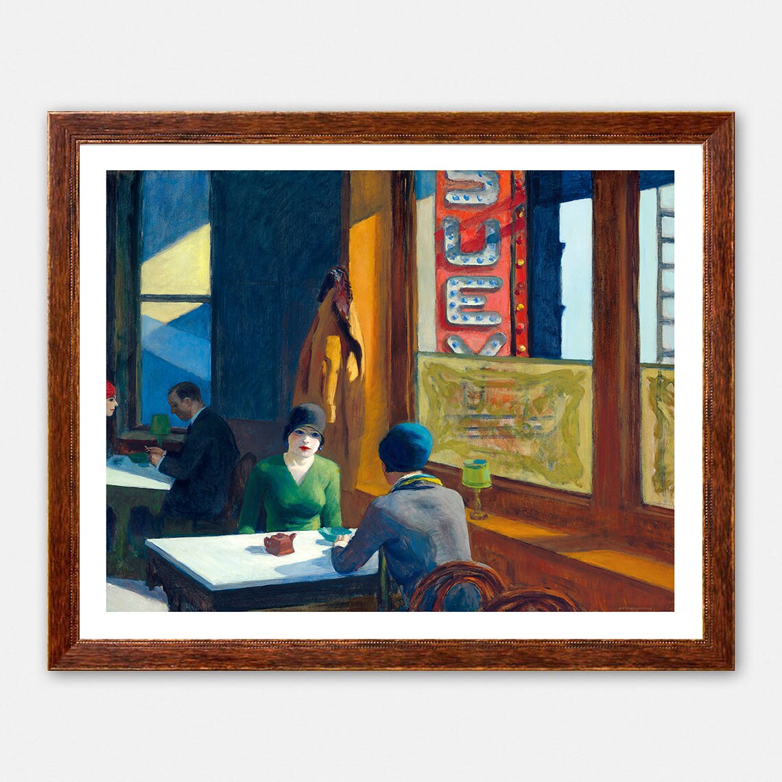Edward Hopper Chop Suey Giclee Print Poster Etsy