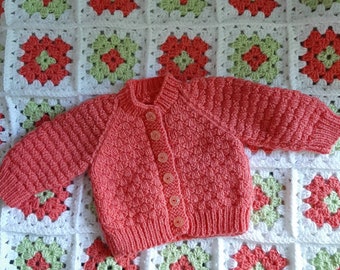 0-3 months baby cardigan