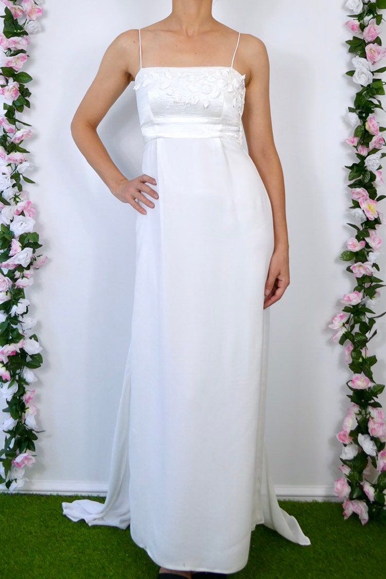 Vintage 90s Wedding Dress From Lisa Ho 1990s Straight