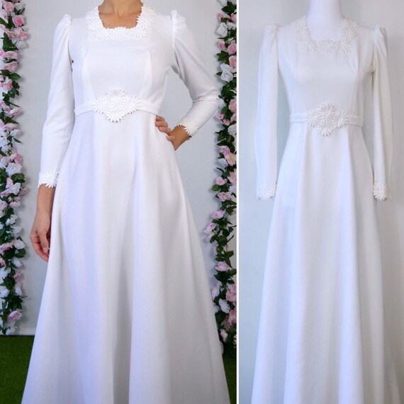 vintage 1970s wedding dresses