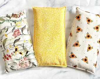Heating Pad Microwavable, Rice Bag, Rice Heating Pad, Cold Pack, Heat Pack, Natural Therapy, Handmade Gift, 2 Sizes, Lavender or Unscented
