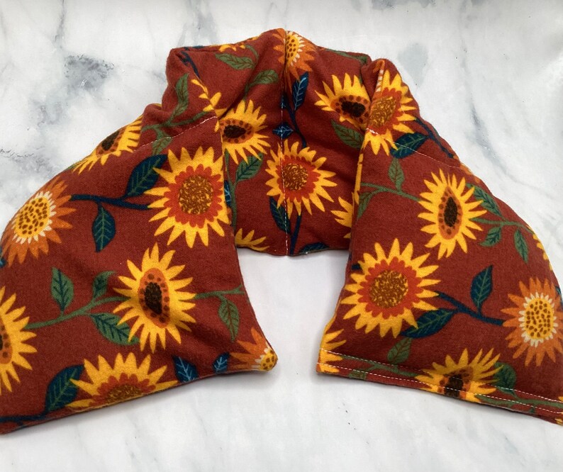 Weighted Neck Wrap Rice Heating Pad for Neck or Lap Etsy