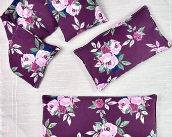 Rice Heating Pad, Microwavable, Neck Wrap, Eye Pillow, Rice Bag, Lavender Aromatherapy or Unscented, Mothers Day, Gift for Her, 3 Sizes