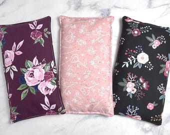 Rice Heating Pad, Microwavable, Hot or Cold Pack, Rice Bag, Lavender or Unscented, Aromatherapy, Mothers Day, Gift for Her, 3 Styles 2 Sizes