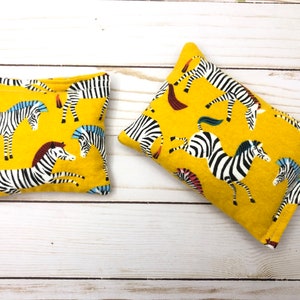 Boo Boo Bag for Kids, Soft Cold Pack, Heat Pack, Rice Bean Bag, Toddler or Child Rice Bag, Gift for Kids, 2 Sizes Zebra