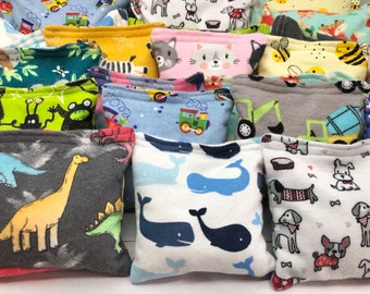 Kids Boo Boo Bag, Soft Heat Pack, Cold Pack, Toddler or Child Rice Bag, Gift for Kids, Kids Rice Bag, Stocking Stuffer, 2 Sizes