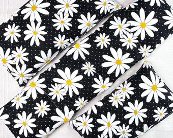 Rice Heating Pad, Microwavable, Rice Bag, Long Neck Heating Pad, Eye Pillow, Lavender or Unscented, Handmade Gift, 3 Sizes or Set, Daisy