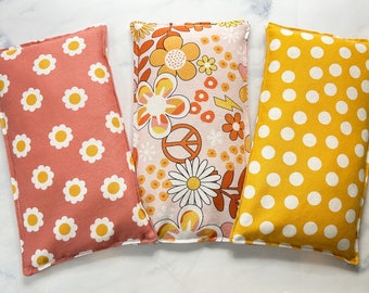 Heating Pad Microwavable, Rice Heat Pack, Rice Bag, Heat Pack for Cramps, Back Pain, Self Care Gift, Teen Girl Gift, Gift for Her, 2 Sizes