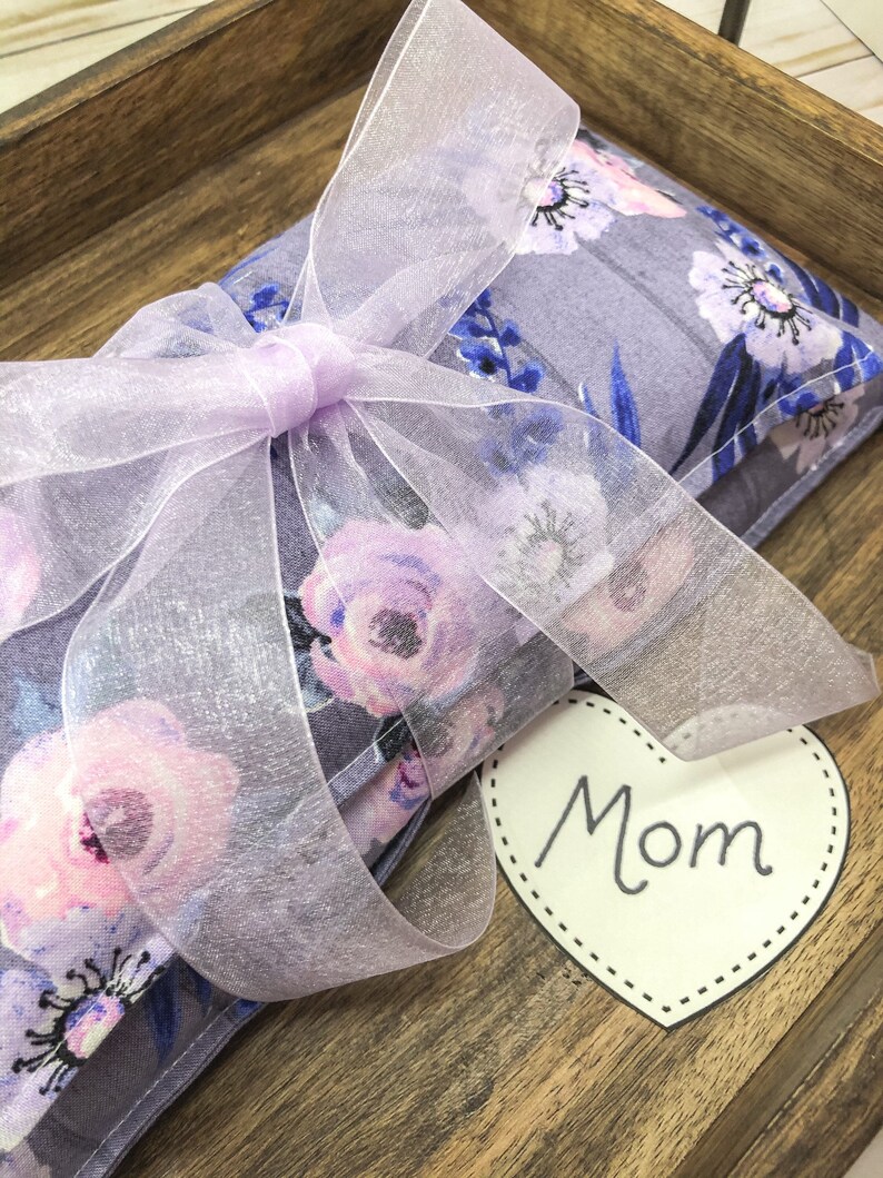 Gift Set Lavender Heating Pad Rice Bag Microwavable Heat Etsy