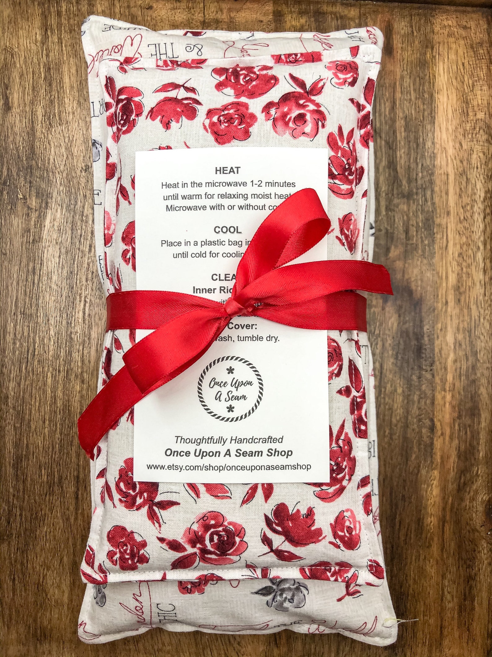 Rice Bag Gift Set Heating Pad Gift Set Rice Bag Heating Pad Etsy