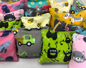 BULK Boo Boo Bags for Kids, Soft Cold Pack, Heat Pack, Rice Bean Bag, Toddler or Child, Wholesale Rice Bags, 4x4