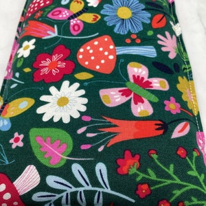 Rice Heating Pad, Microwavable, Reusable, Rice Bag, Heat Pack, Cold Pack, Natural Heating Pad, Bright Flowers & Mushrooms, 2 Sizes image 2