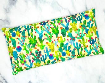 Rice Heating Pad, Microwavable, Cactus, Reusable, Rice Bag, Heat Pack, Natural Heating Pad, Homemade Gift, Lavender or Unscented, 2 Sizes