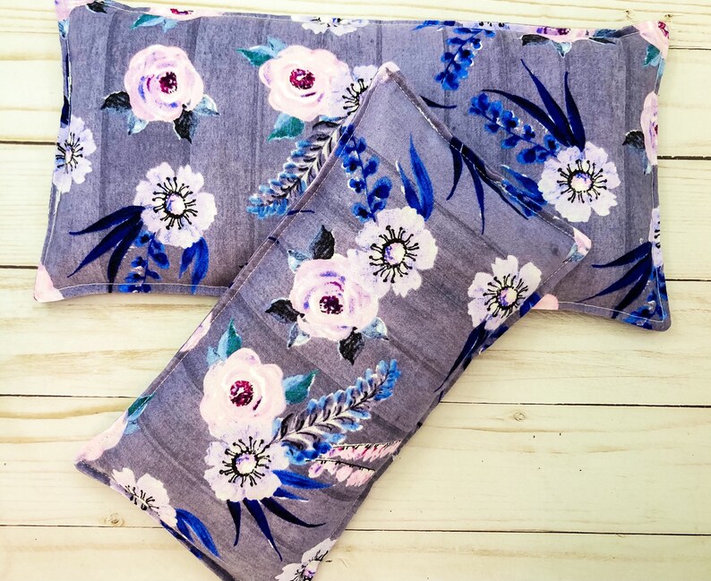 Gift Set Lavender Heating Pad Rice Bag Microwavable Heat Etsy