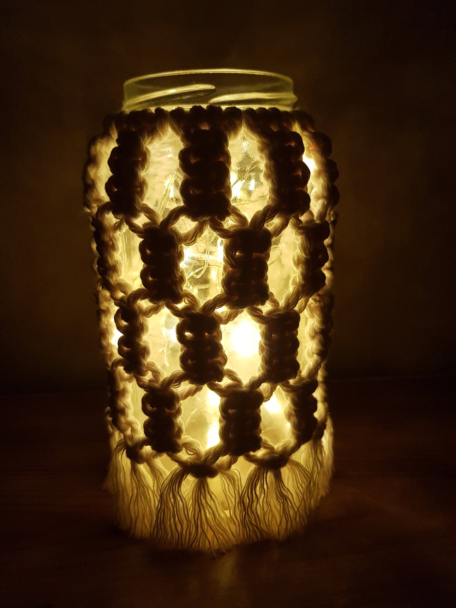 Macrame Jar Covers 20 different colours Etsy