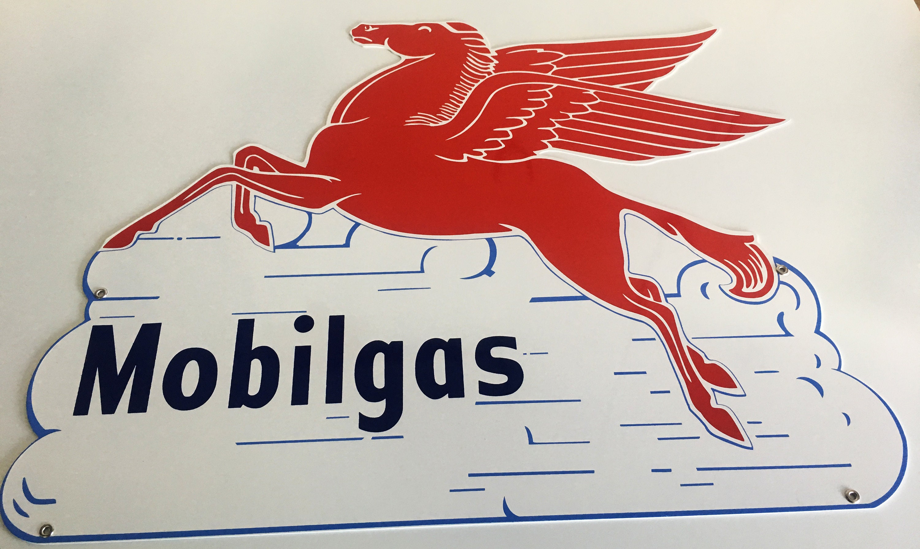 Mobil Gas Pegasus Etsy