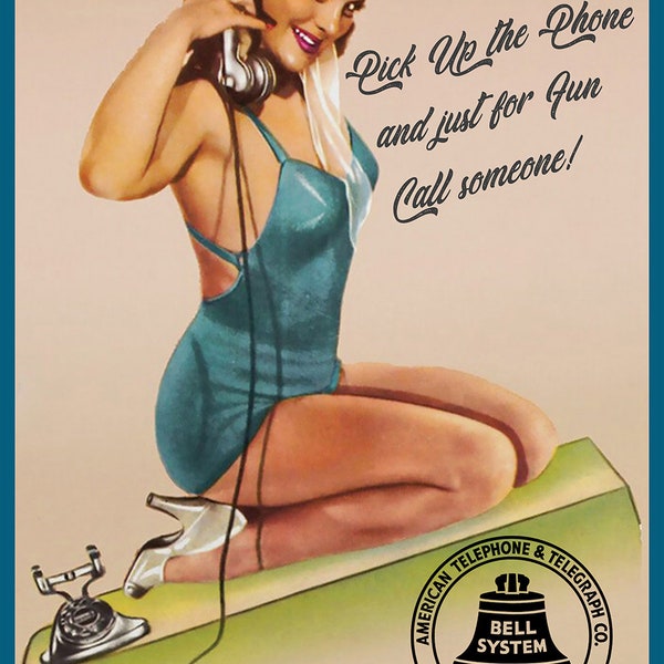 Pin up Metal sign Bell Telephone System