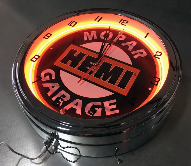 NEON CLOCK CUSTOM Etsy