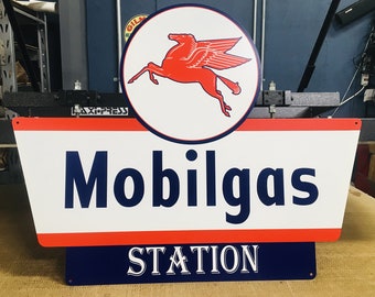 Mobil oil Service Station Laser Cut Metal Sign