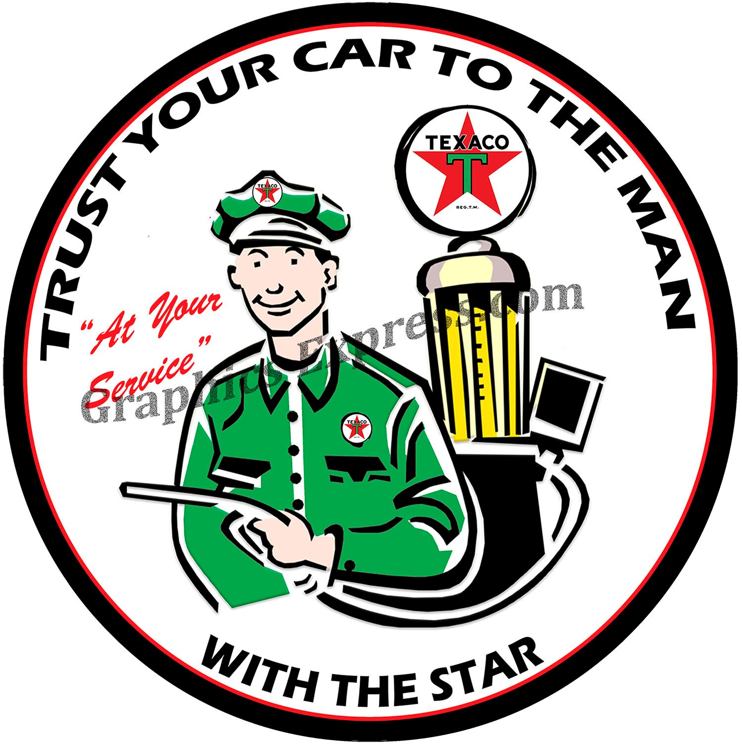 Texaco Neon Clock Etsy