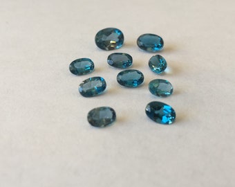 London Blue Topaz Parcel | 10 Gemstones