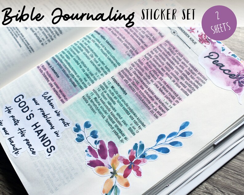 Bible Journaling Stickers Bible Study Stickers Bible Verse Etsy Australia