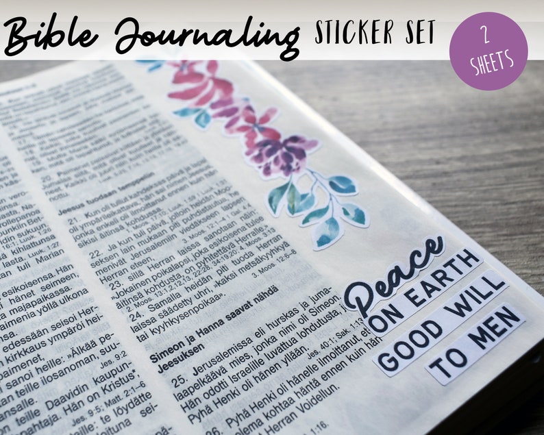 Bible Journaling Stickers Bible Study Stickers Bible Verse Etsy Australia