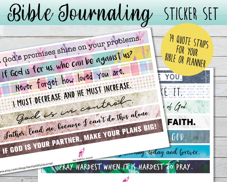 Christian Washi Tape Bible Journaling Stickers Christian Etsy