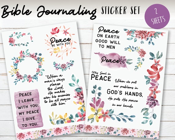 Bible Journaling Stickers Bible Study Stickers Bible Verse | Etsy Australia