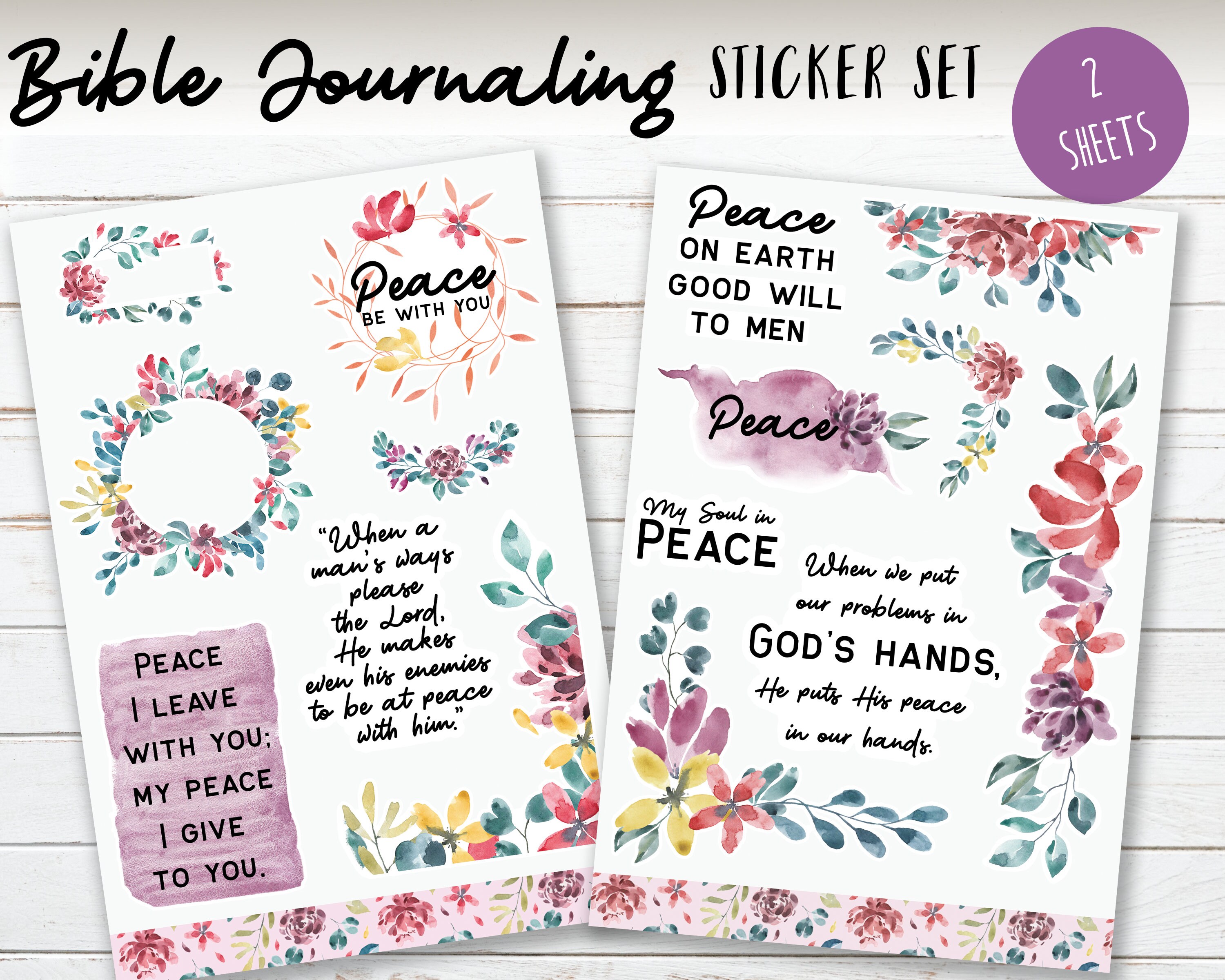 Bible Journaling Stickers Bible Study Stickers Bible Verse Etsy Australia