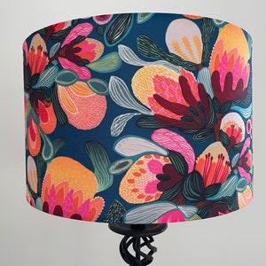 This lampshade is perfect for a standard lamp.Australian native flora print designed by Kristen Katz